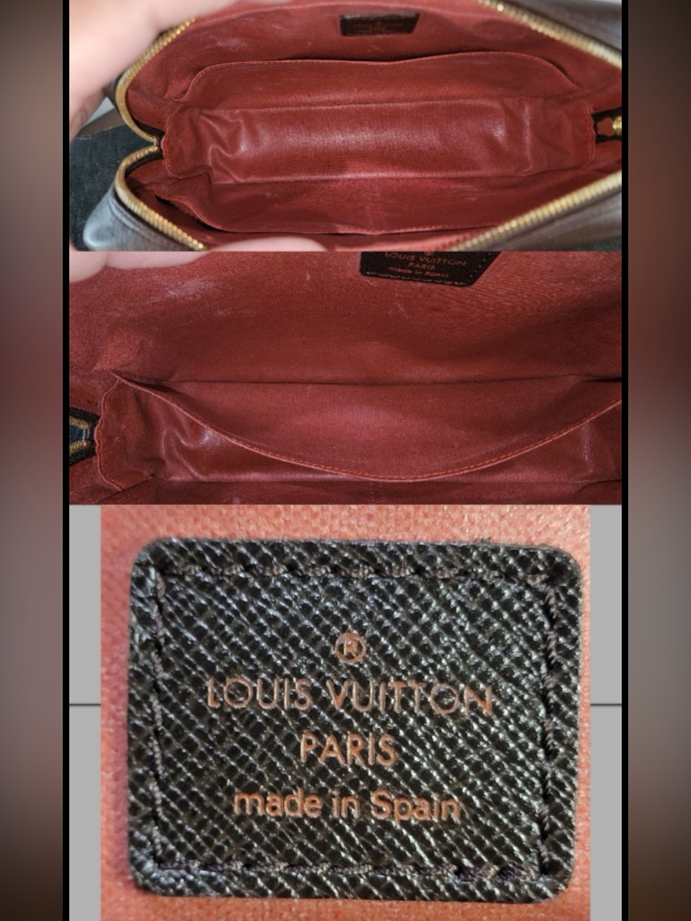 •LOUIS VUITTON• Damier Ebene Trousse Toilette pouch - Picture 10 of 14